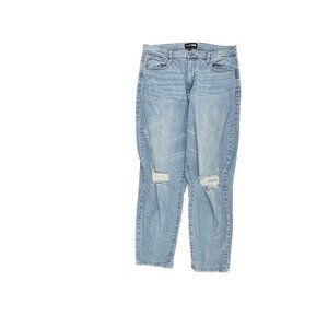 Fashion Nova Distressed Straight Women's size 14 Medium Blue Denim Jeans